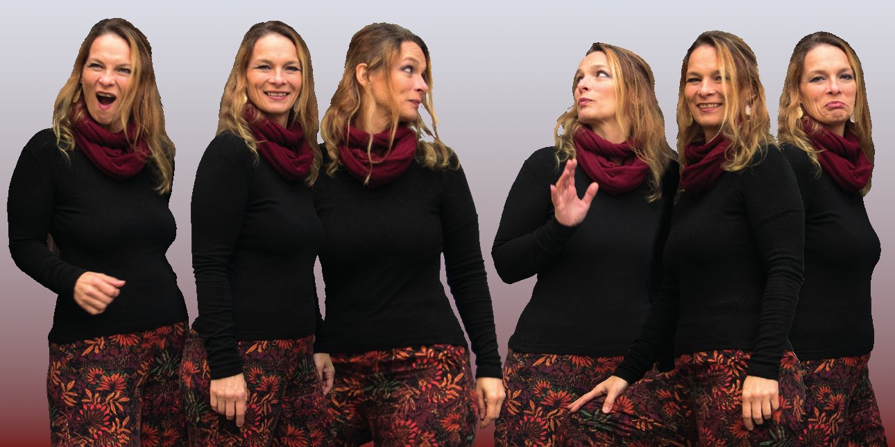 Viele Miriams in 6 verschiedenen Posen